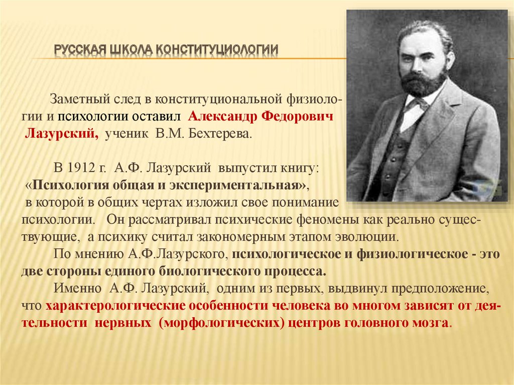 Ф вклад. Александр Федорович Лазурский. А Ф Лазурский вклад в психологию. Лазурский Александр Федорович вклад в психологию. Александр Федорович Лазурский (1874-1917).