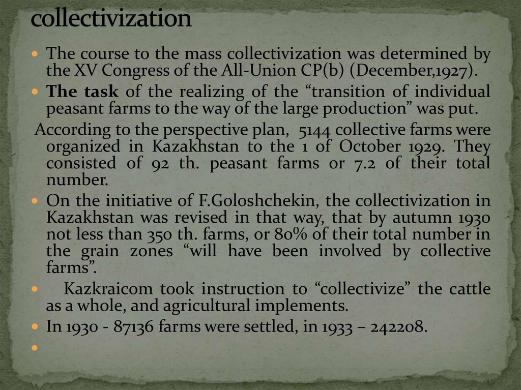 collectivization