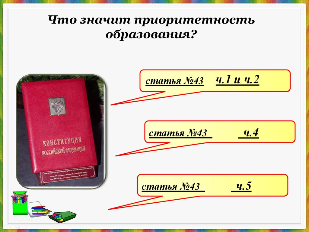 Образование 8. Приоритетность образования. Приоритетность образования это в обществознании. Что значит приоритетность. Что означает приоритетность образования в РФ.