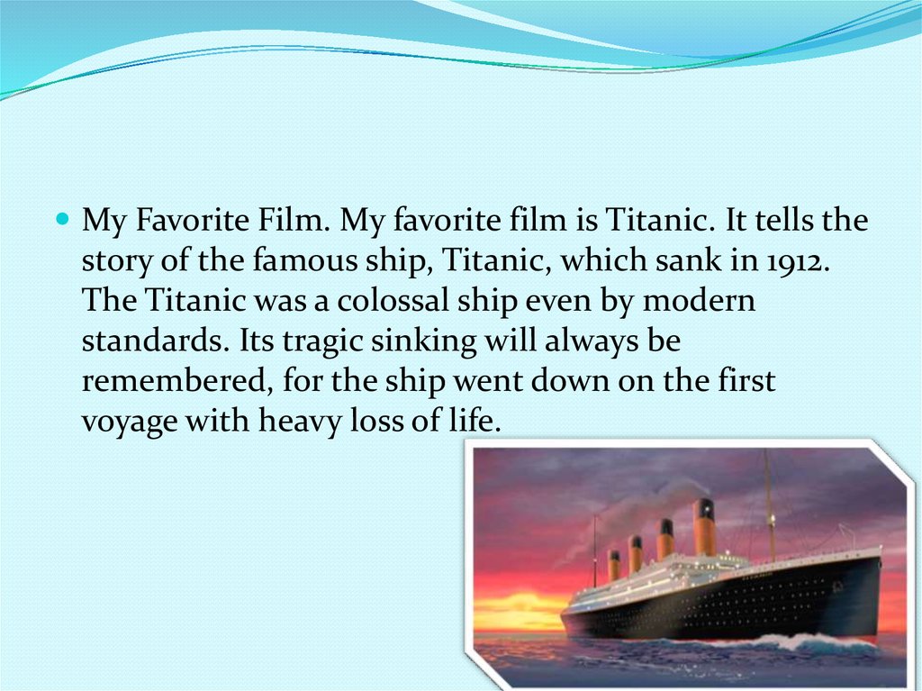 my favourite movie titanic essay