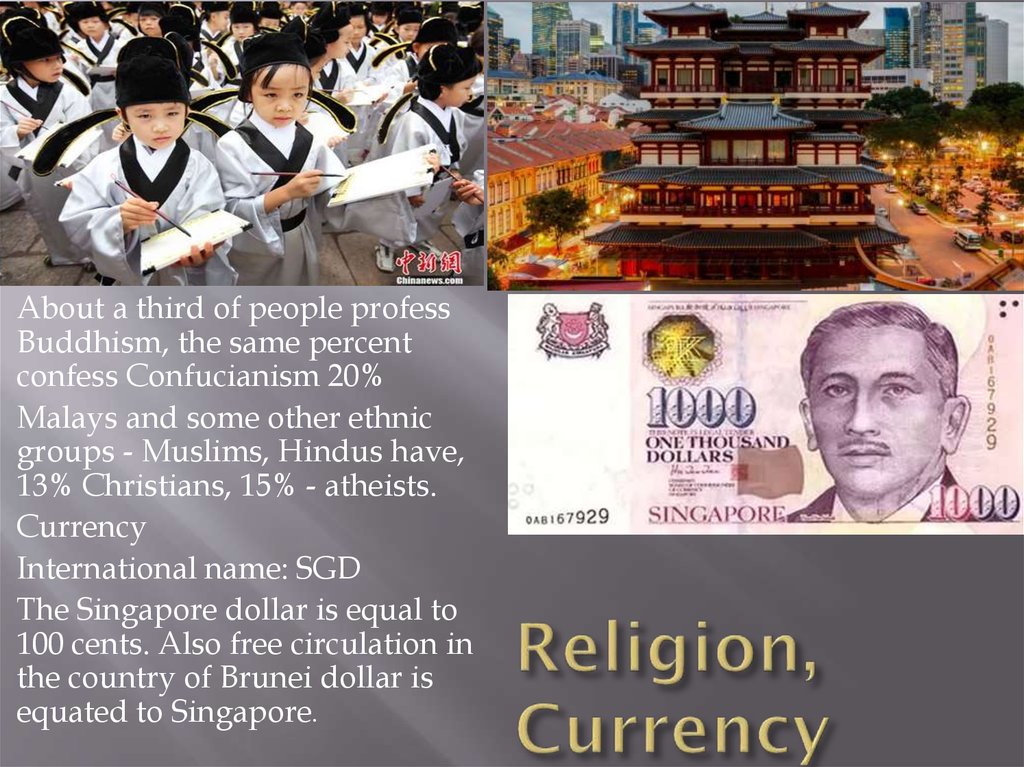 Religion, Currency