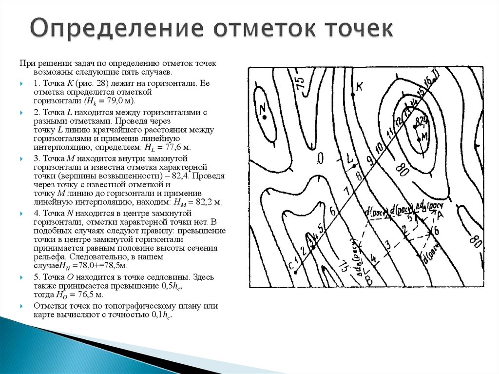 Найти точку на карте. Определение отметок точек по горизонталям. Горизонтали с отметками высот. Определить отметку точки на горизонтали. Определение отметок точек местности по горизонталям.