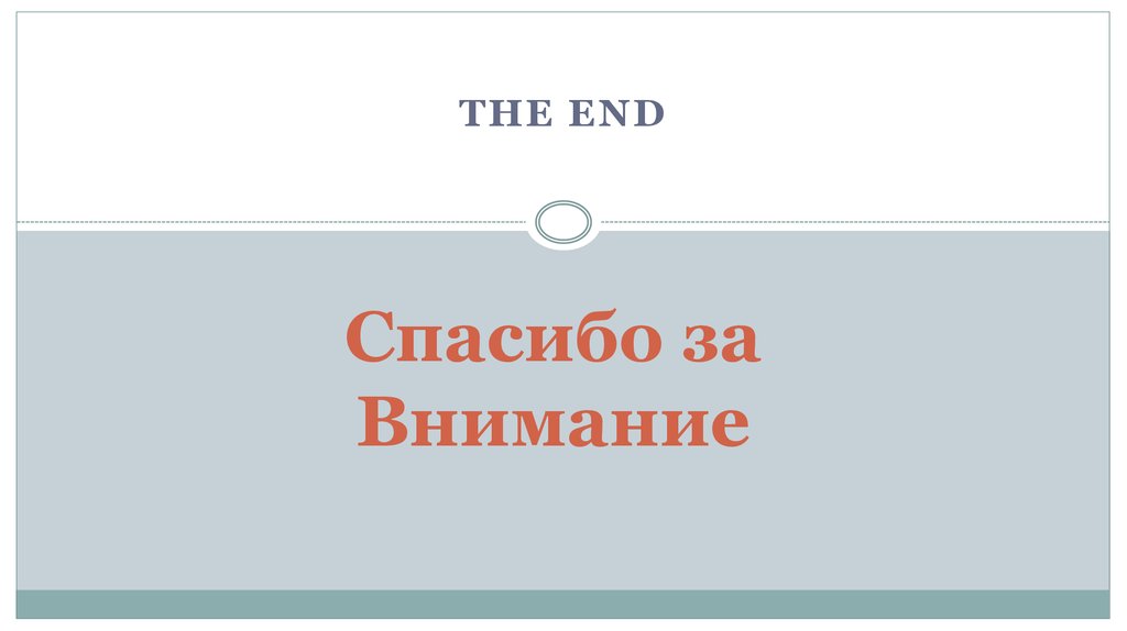 Спасибо за Внимание