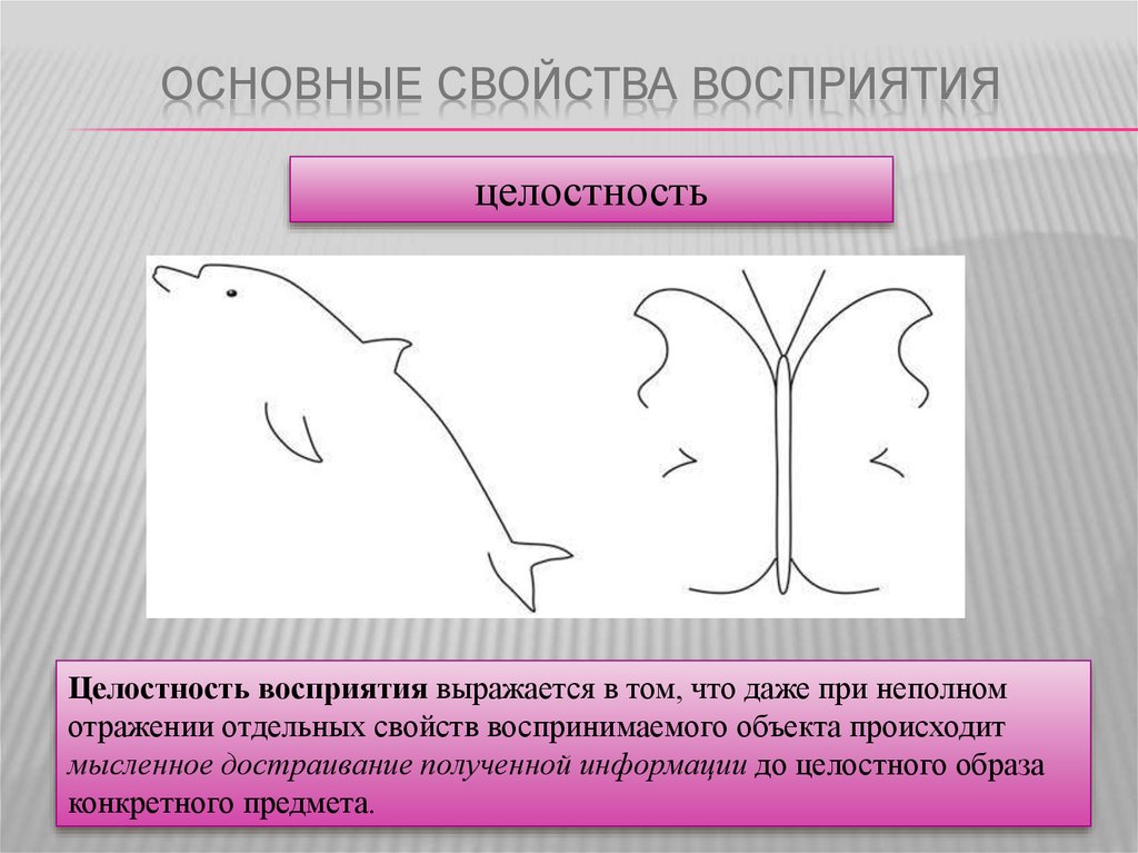 Как называется свойство восприятия позволяющее увидеть то что изображено на картинке