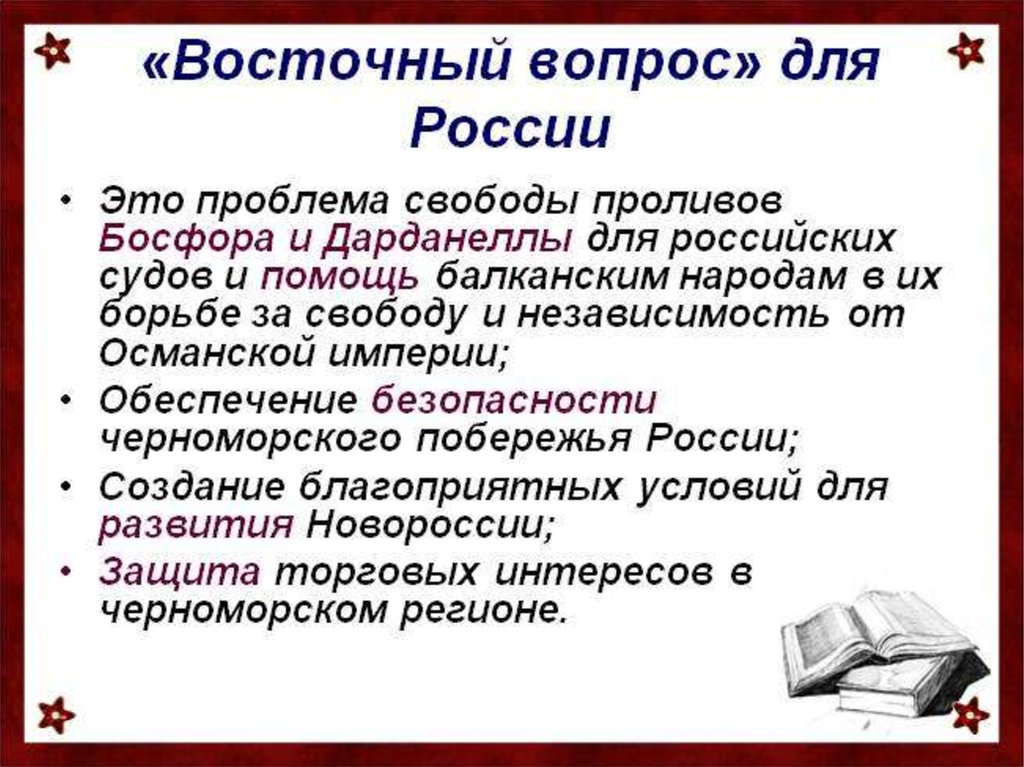 Восточный вопрос презентация