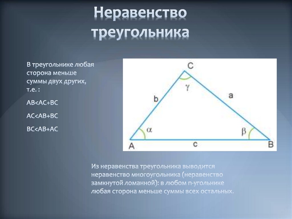 Сторона треугольника суммы двух других сторон. Неравенство треугольника. Треугольник неравенство треугольника. Сформулируйте неравенство треугольника. Неравенство треугольника теорема.