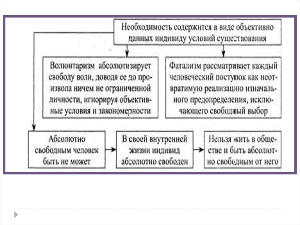 Свобода и необходимость в деятельности человека план