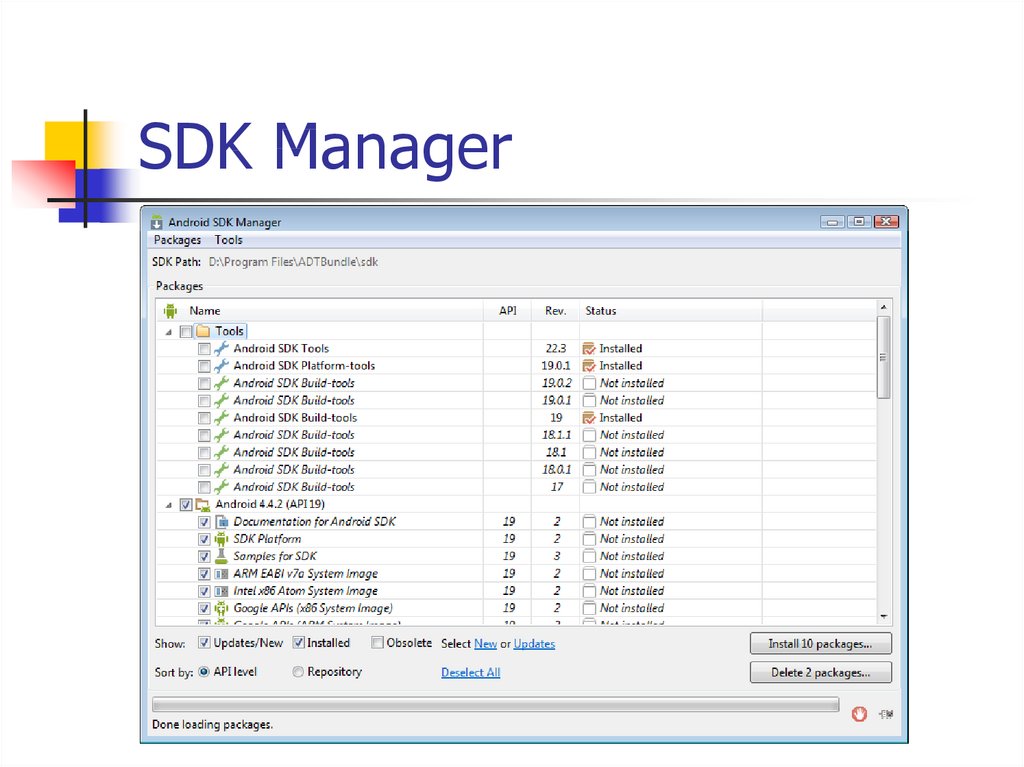 SDK Manager