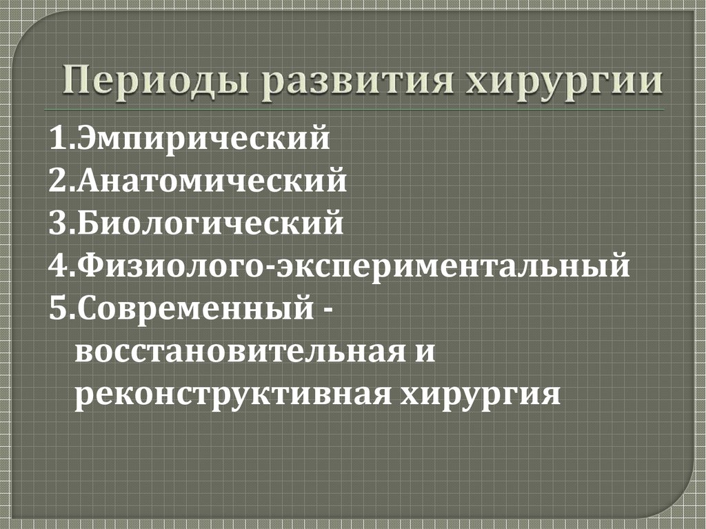 Эмпирический период развития. Периоды развития хирургии. Эмпирический период развития хирургии. Основные этапы развития хирургии кратко. Исторические этапы развития хирургии.