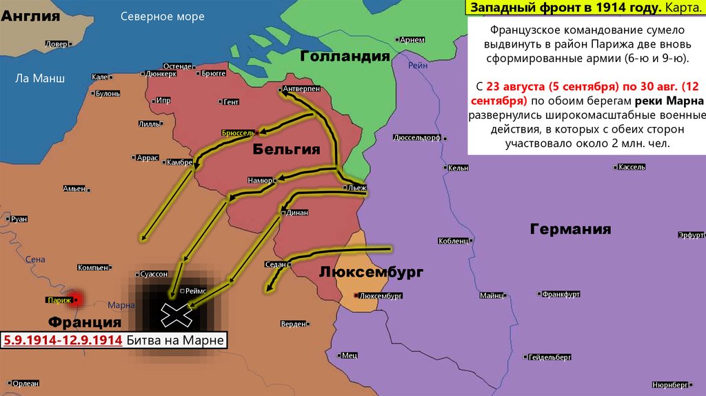 Великое отступление первая мировая война карта