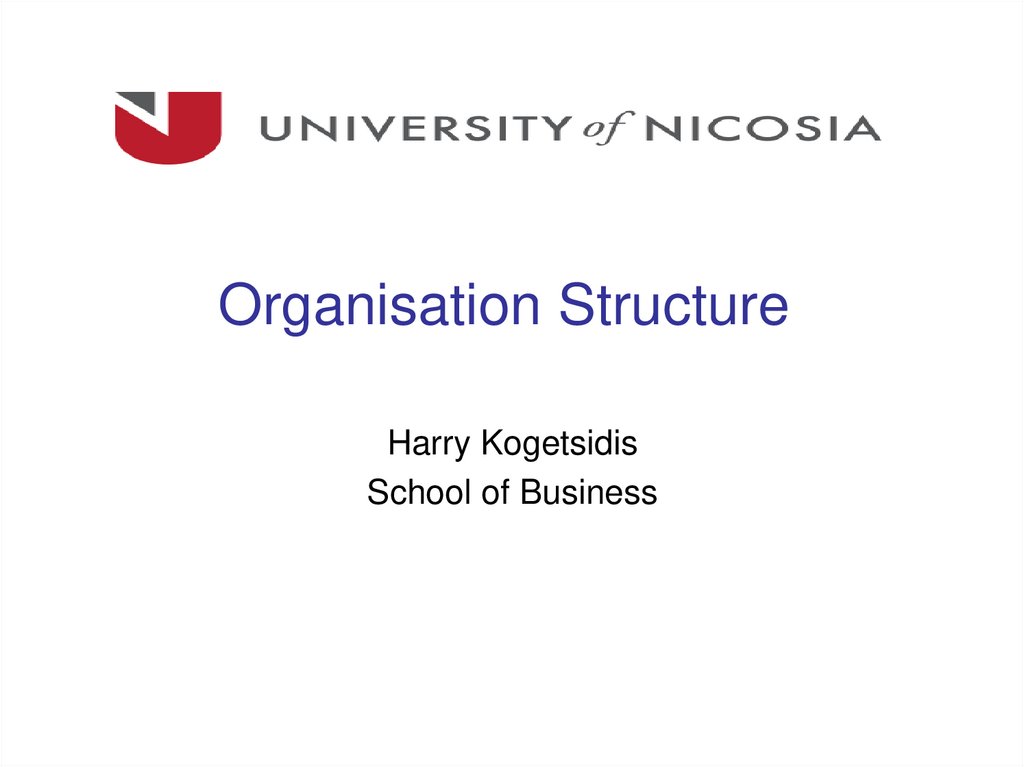 Organisation Structure