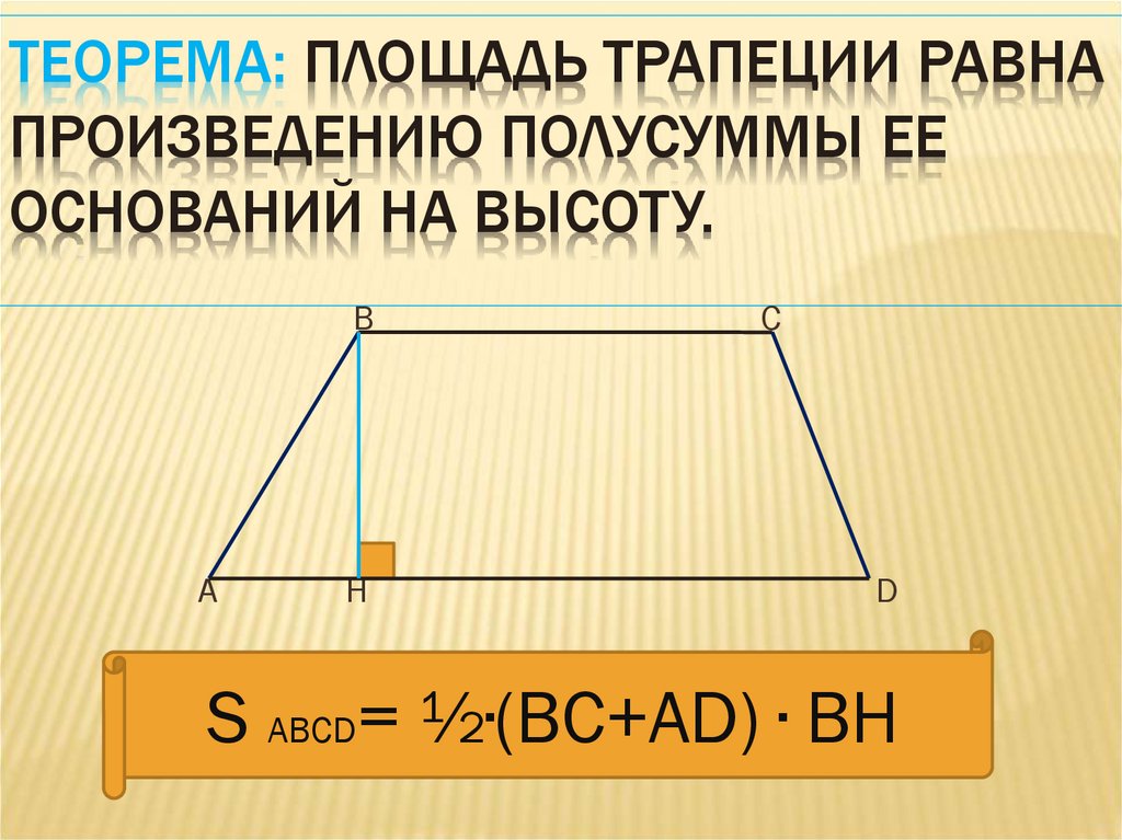 Площадь трапеции изображенной на рисунке равна 288 основание b