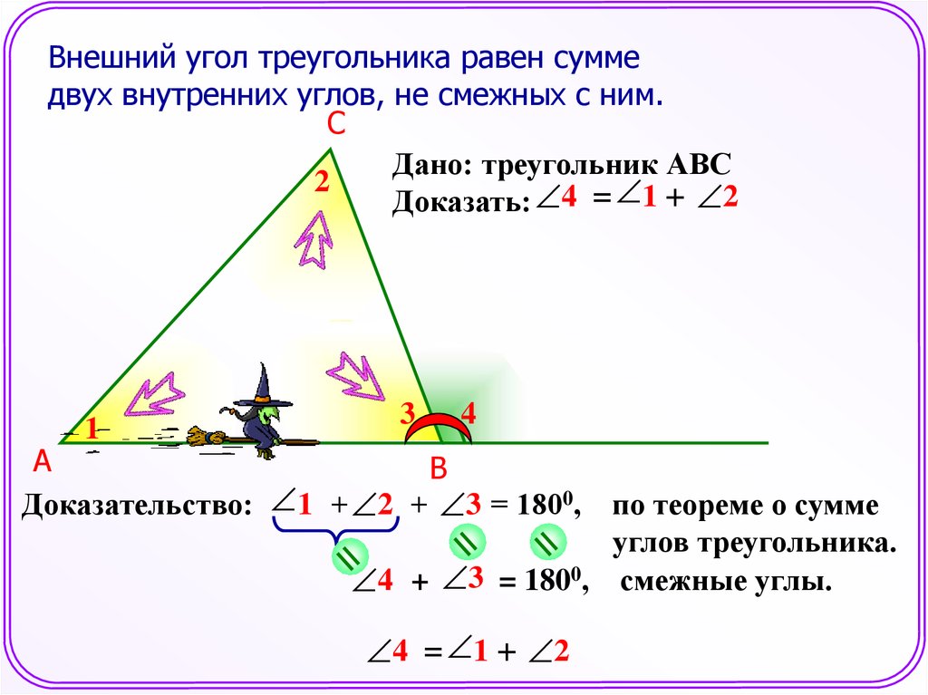 Презентация внешние углы треугольника