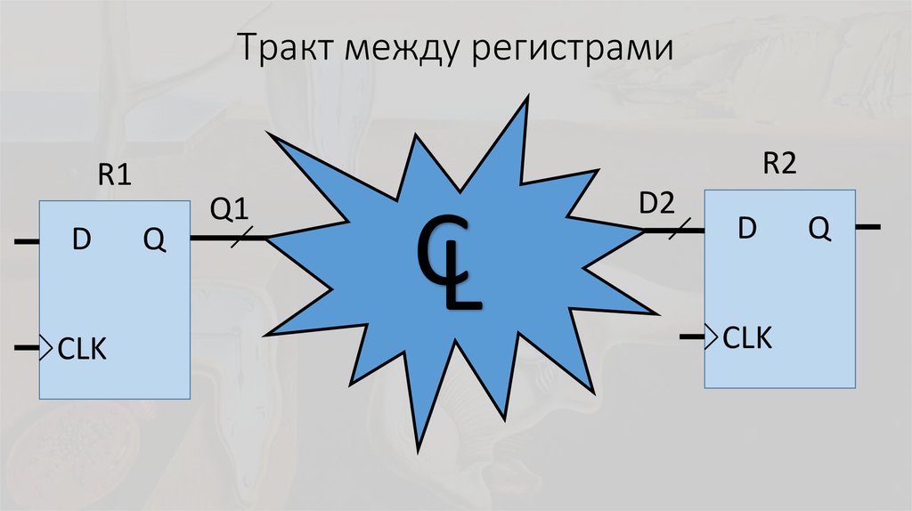 Тракт между регистрами