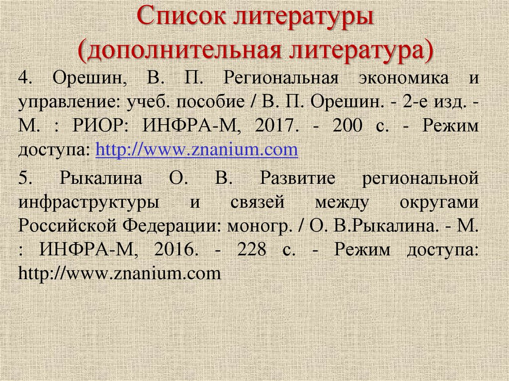 Список новой литературы. Список литературы. Список литературы экономика. Экономическая литература. Список основной литературы.