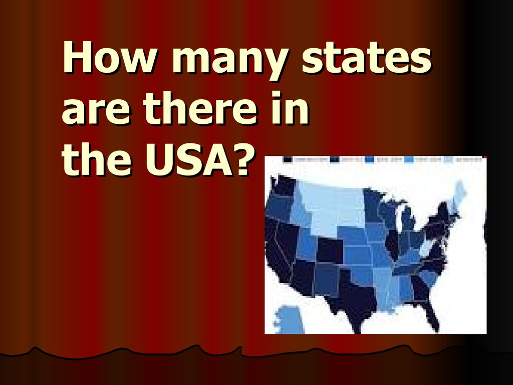 How many states are there in the USA?
