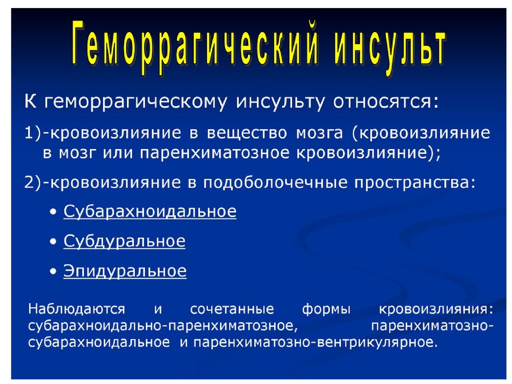 Какие виды инсульта. Периоды геморрагического инсульта классификация. Причина развития геморрагического инсульта. Геморрагический инсульт 3 вида. Факторы возникновения геморрагического инсульта.