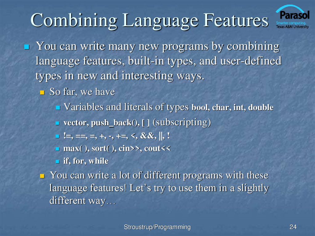 Combining Language Features