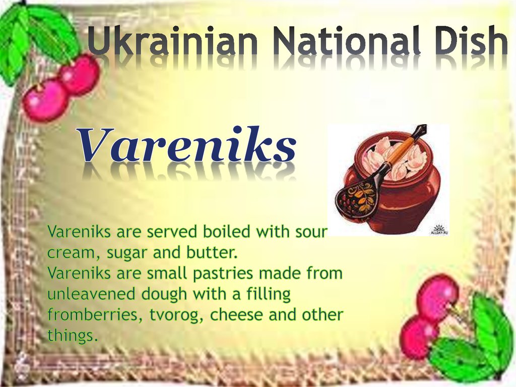 Ukrainian National Dish