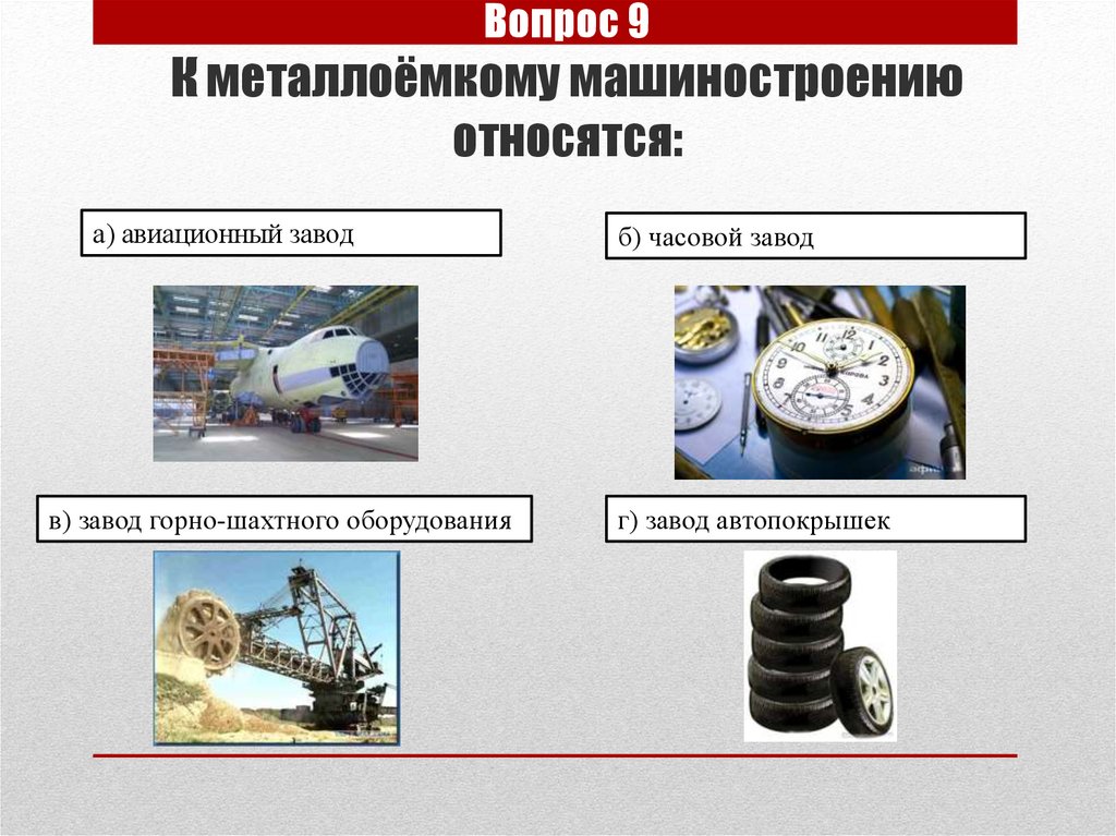 Отрасли металлоемкого машиностроения