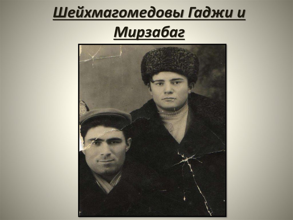 Шейхмагомедовы Гаджи и Мирзабаг