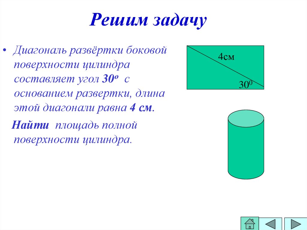 Цилиндр является поверхностью. Диагональ развертки боковой поверхности цилиндра. Угол между диагоналями развертки боковой поверхности. Площадь развертки цилиндра. Развертка боковой поверхности цилиндра.