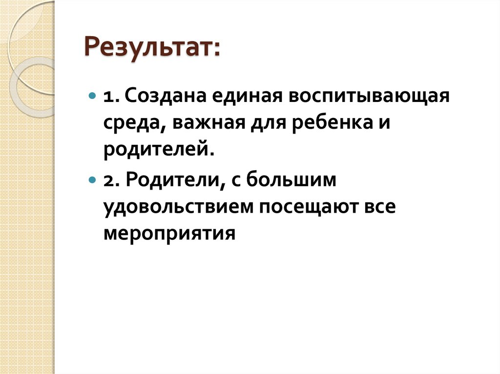 Результат: