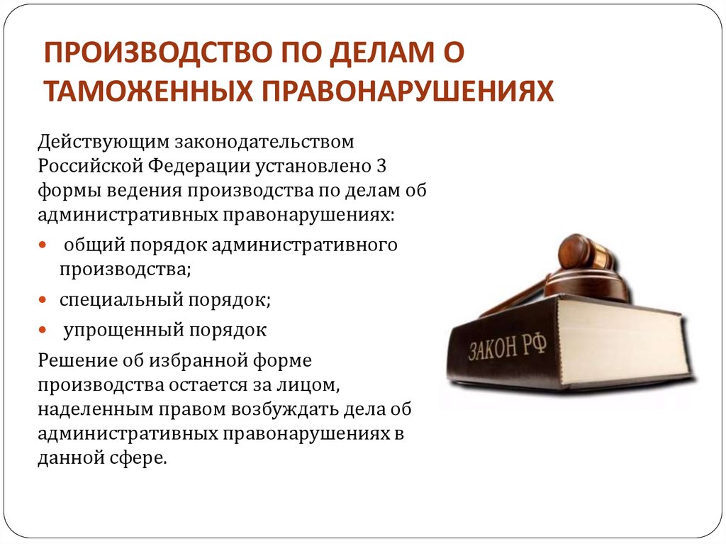 Административные правонарушения в области таможенного дела презентация