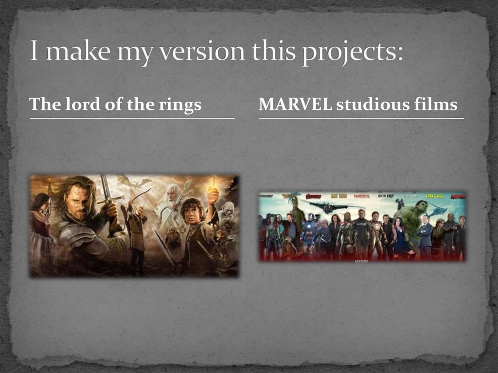 I make my version this projects: