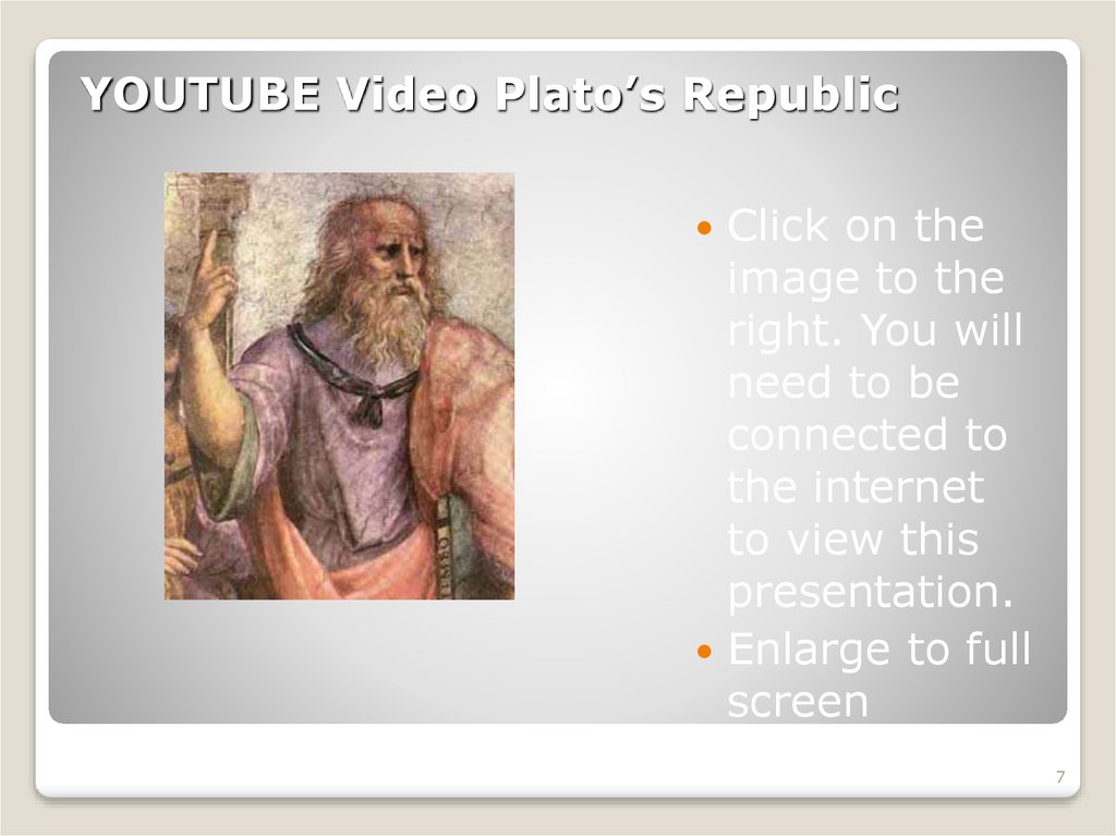 YOUTUBE Video Plato’s Republic
