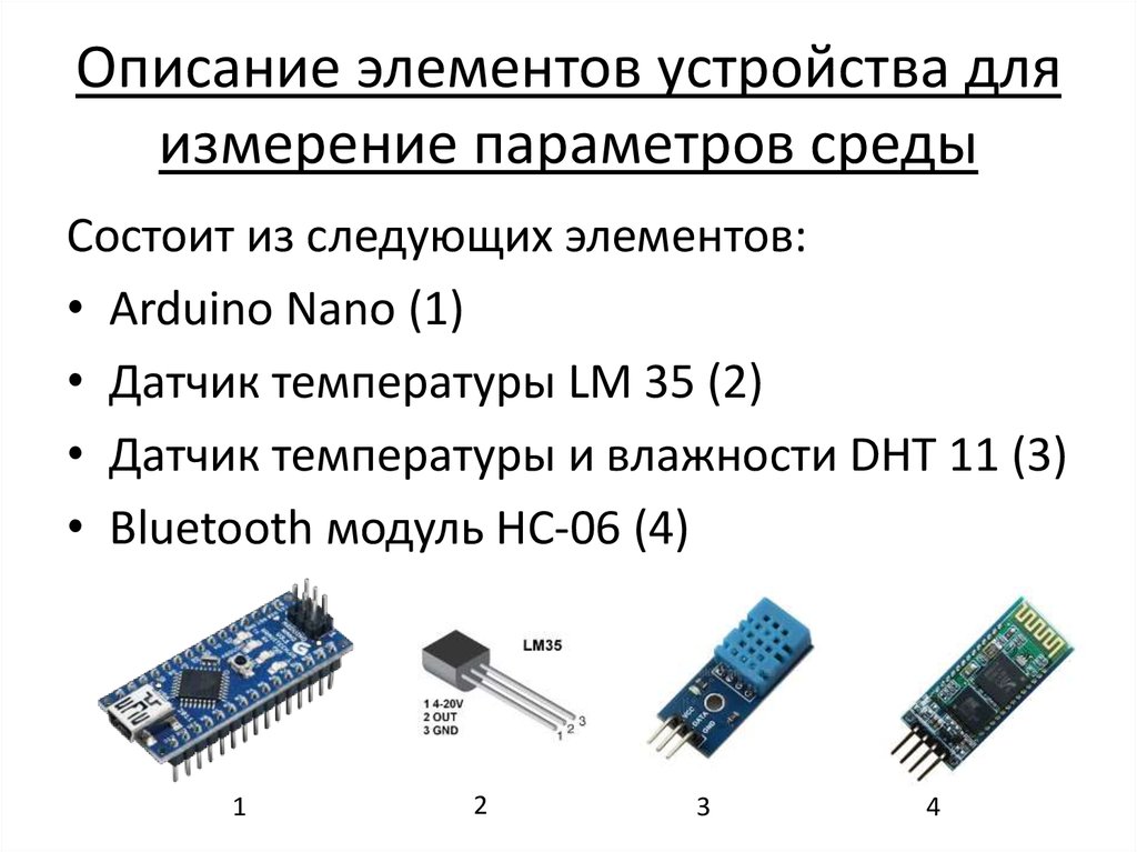 Элементы описания