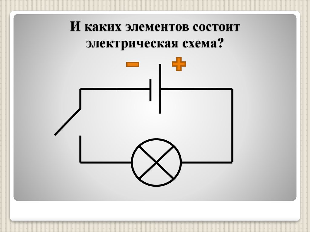 Из чего состоит электрическая цепь чем электрическая цепь отличается от электрической схемы