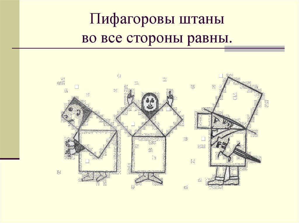 Пифагоровы штаны картинка