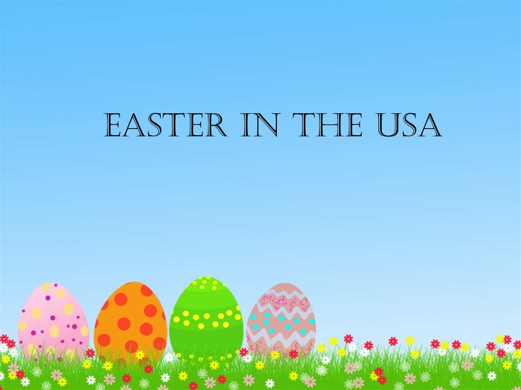 easter in usa presentation