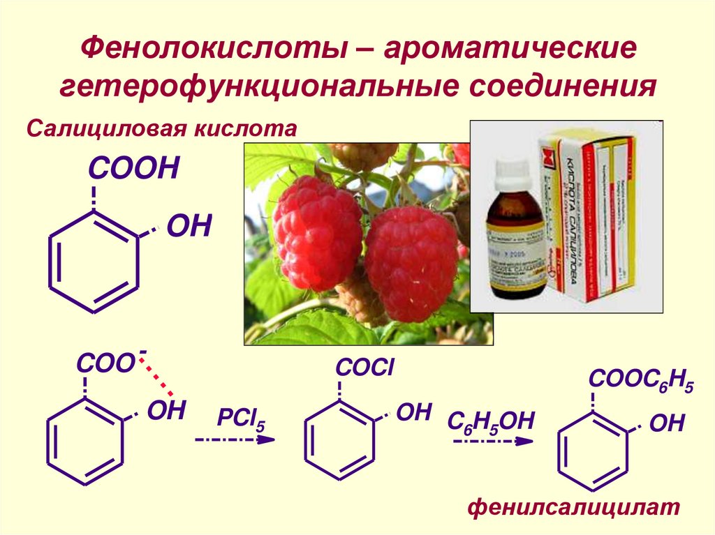 Фенолокислоты – ароматические гетерофункциональные соединения
