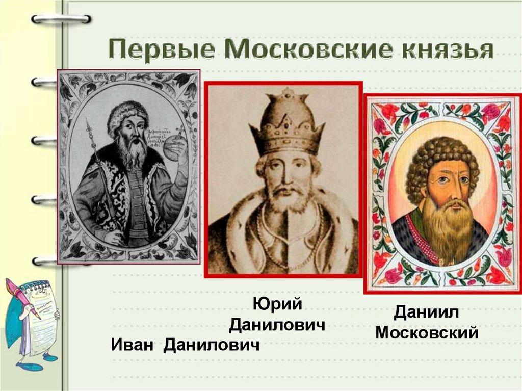 Князь егэ история. Первые московские князья.