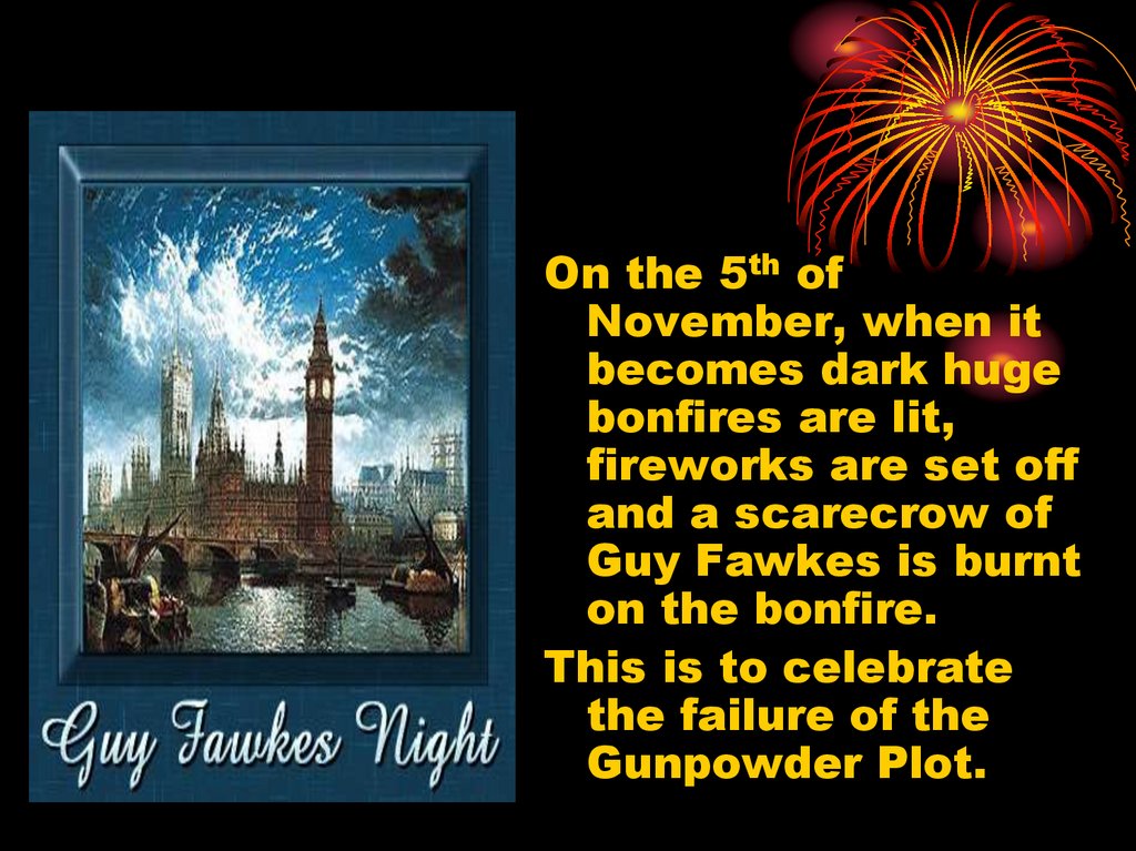 Guy fawkes night презентация на английском