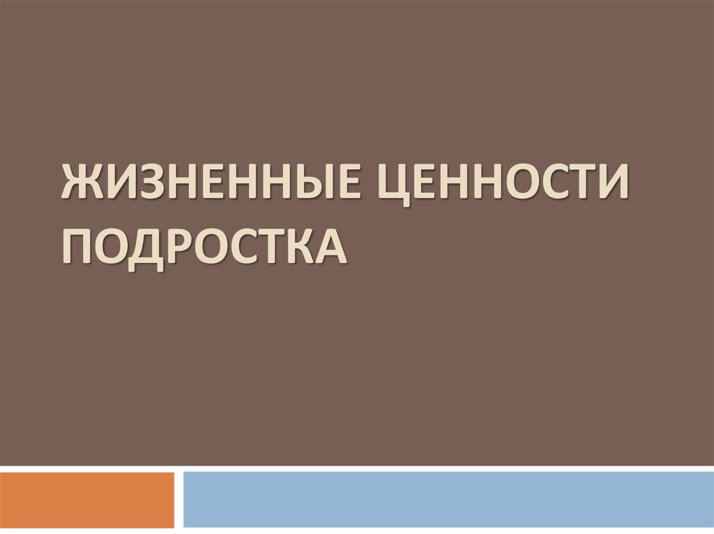 13.3 жизненные ценности алексин