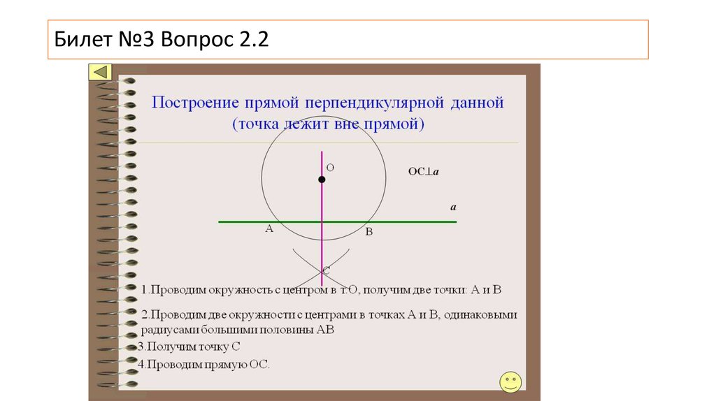 Формула прямой перпендикулярной данной. Построение прямой перпендикулярной данной. Два способа построения прямой перпендикулярной к данной прямой. График прямой перпендикулярной данной.