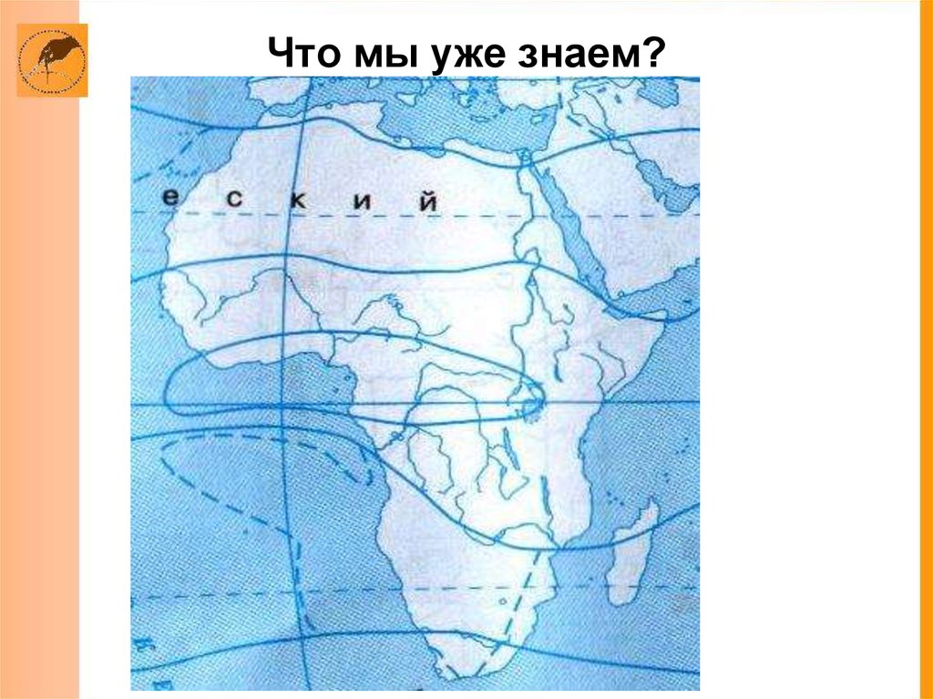 Природные зоны африки на контурной карте