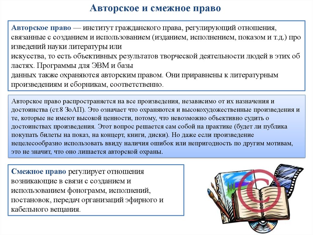 Статья 1259 ГК РФ. Объекты авторских прав