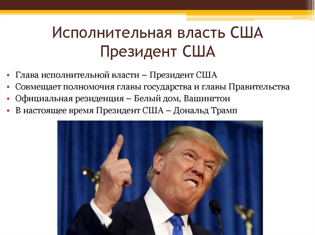 Управление страной сша