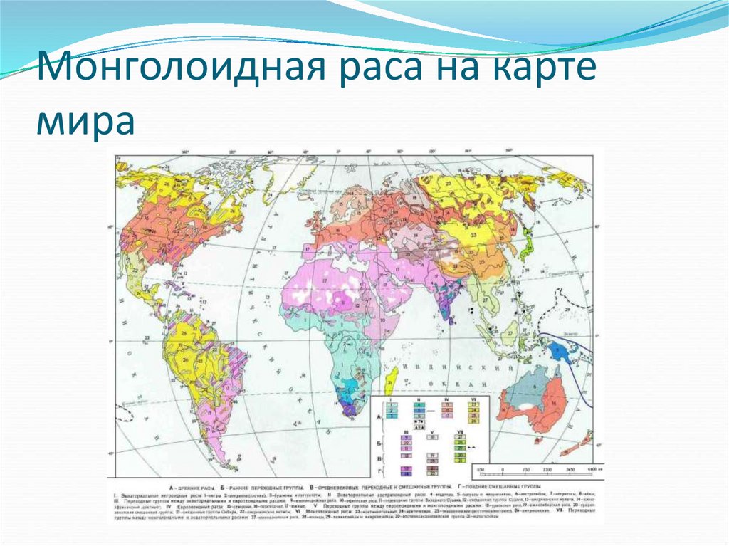 Карта расселения рас - 88 фото