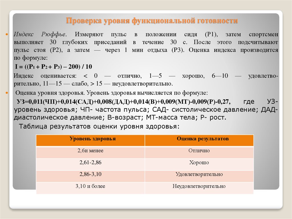 Функциональный индекс. Хорошая функциональная подготовленность характеризуется индексом. Показатели функциональной подготовленности. Индекс функционального состояния.