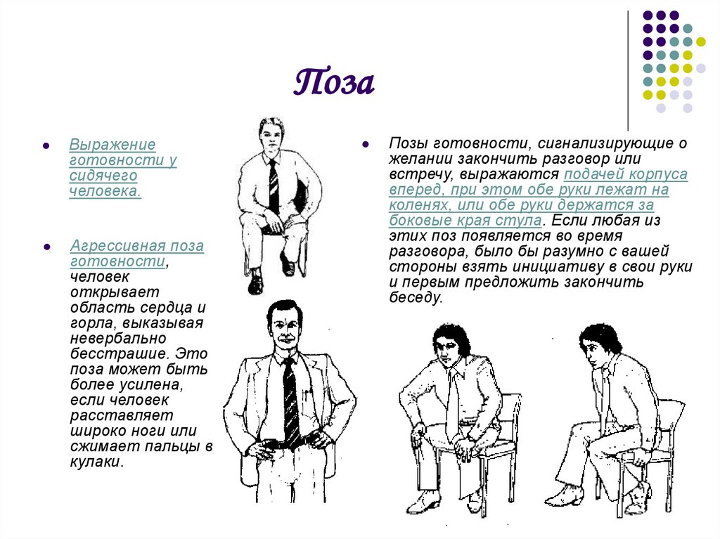 Невербальное общение поза картинки