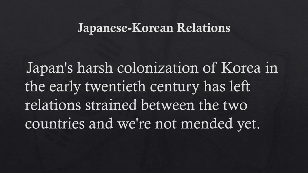 Japanese-Korean Relations