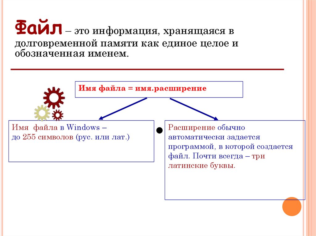 Автоматически задается программой в которой создается файл