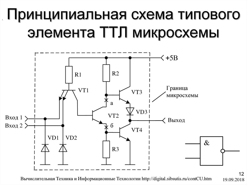 Ттл логика схемы