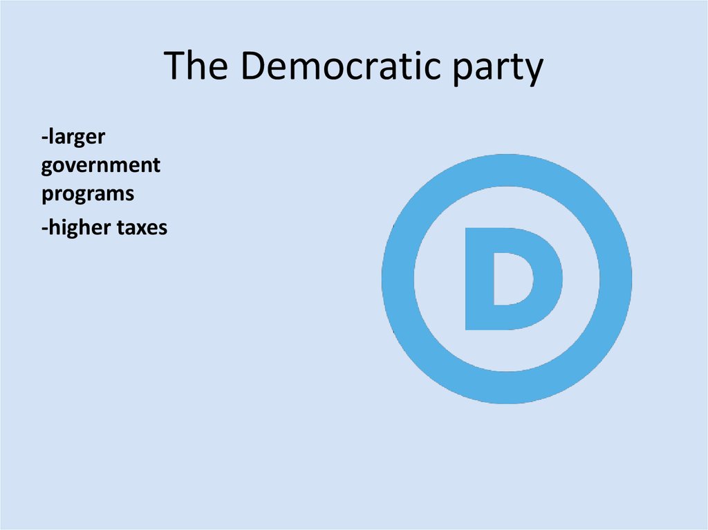 The Democratic party