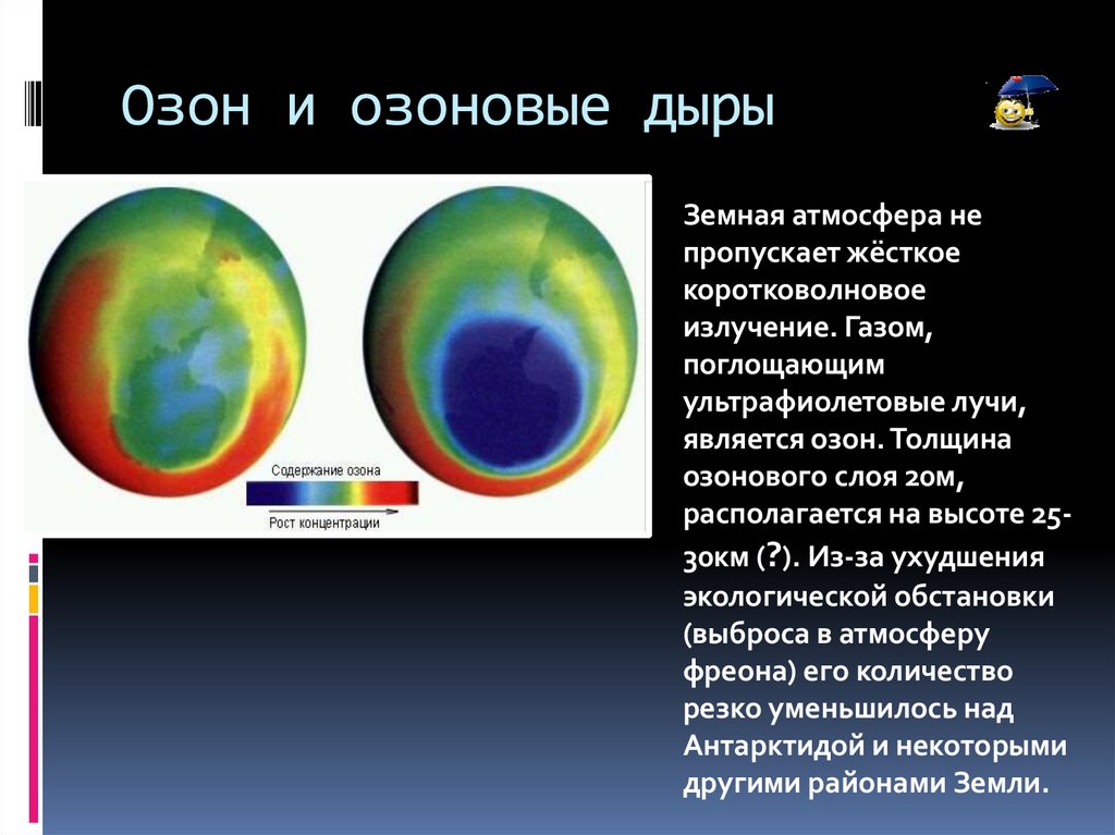 Озон и озоновые дыры